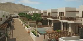 Ensemble de logements pavillonnaires à Las Torretas . Ile de Lanzarote Espagne