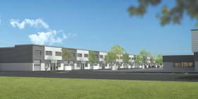 Edifices industriels à Orly pour le groupe Aéroports de Paris . Projet finaliste