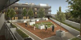 Edifice de bureaux et centre commercial à Ventorro de Cano Alcorcón Madrid . Espagne