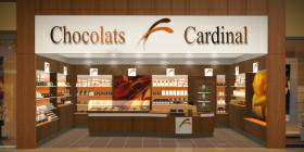 Prototipo de tienda par la marca de chocolates artesanales Cardinal