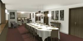 Salón de recepciones y comedor de la sede de la Cámara de Negocios de Artesanía de París 