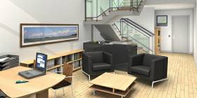 Edificio de oficinas en Ventorro del Cano Alcorcón Madrid . Vista de un despacho en duplex