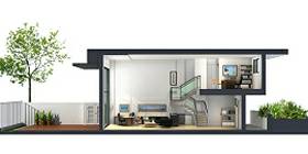 Edificio de oficinas en Ventorro del Cano Madrid . Vista en seccionado un despacho duplex