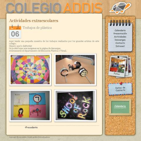 Web del colegio Addis de Villaverde Madrid