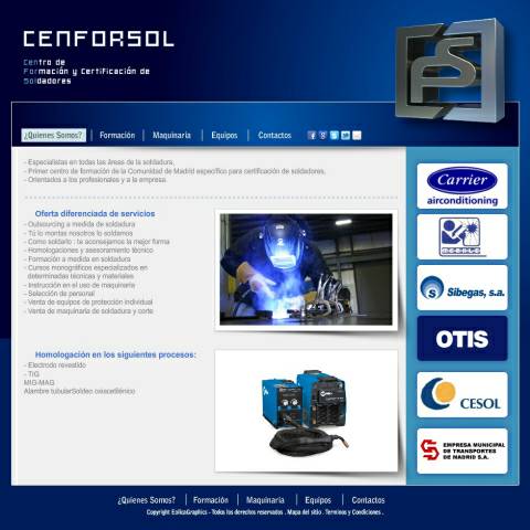 web de la escuela de formaciones profesionales Cenforsol